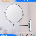 Brass 8 Inch Cosmetic Two Way Wall Mirror